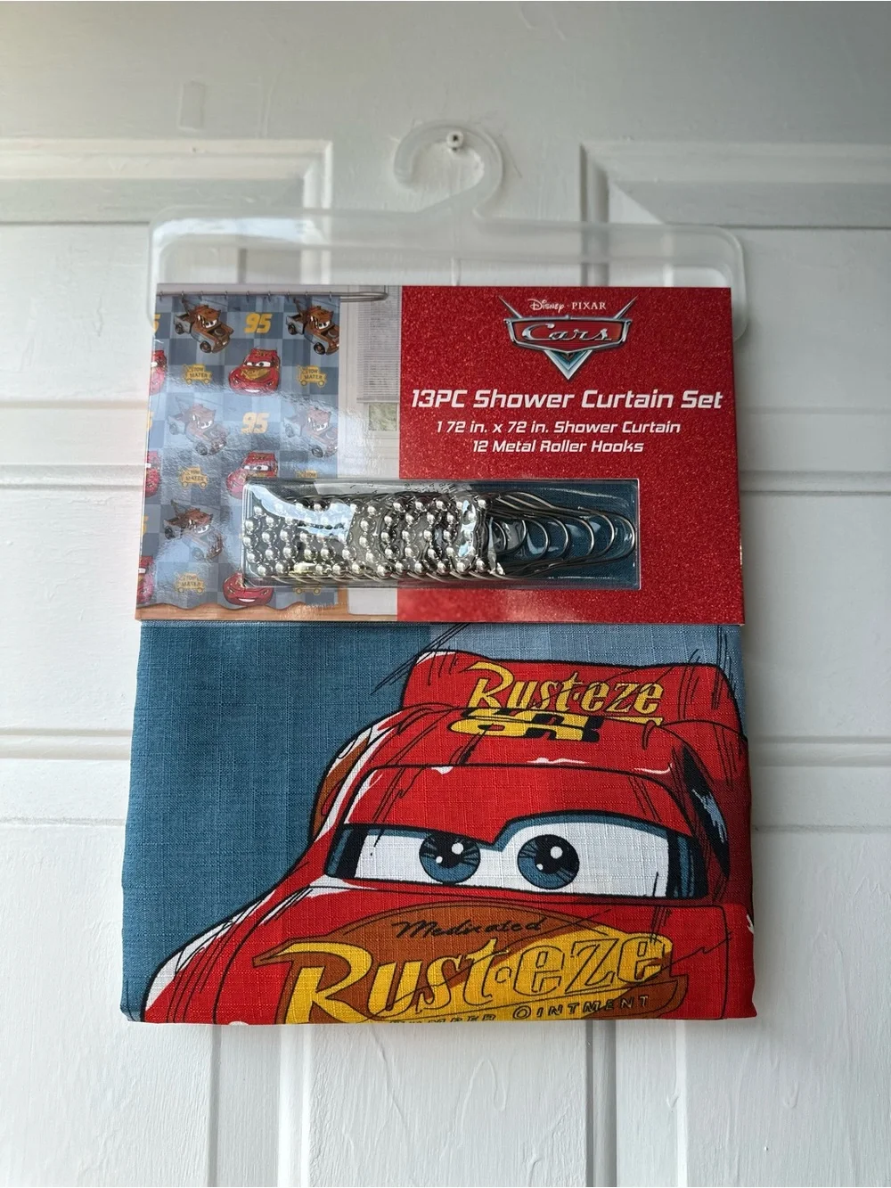 Lightning Mcqueen Shower Curtain Set